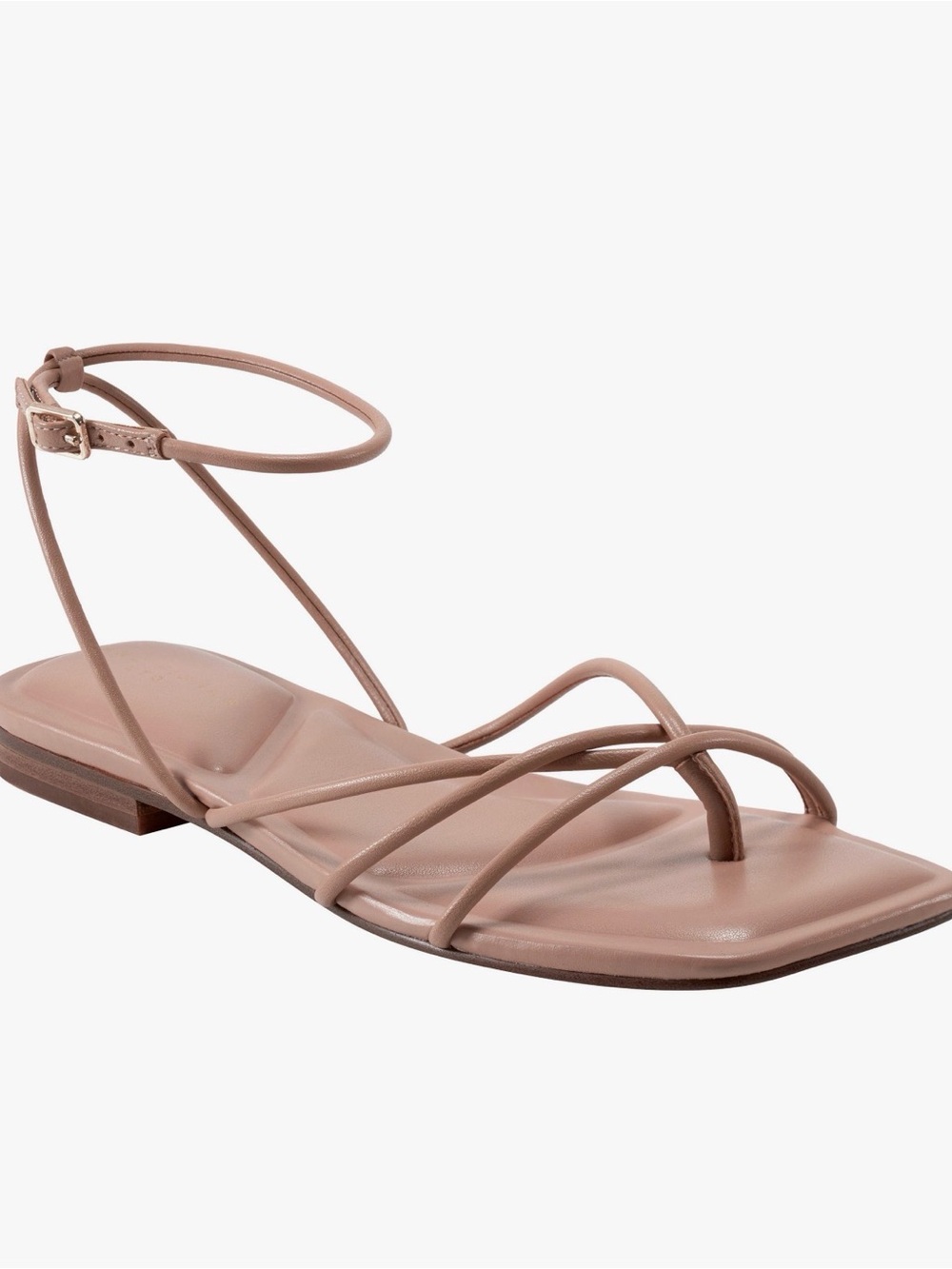 Marc Fisher LTD Mayte Strappy Ankle-Tie Flat Sandal